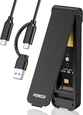 FIDECO M.2 Nvme SSD Gehäuse, USB 3.2 Gen 2 (10Gbps) M.2 Nvme USB Adapter, Sandwi