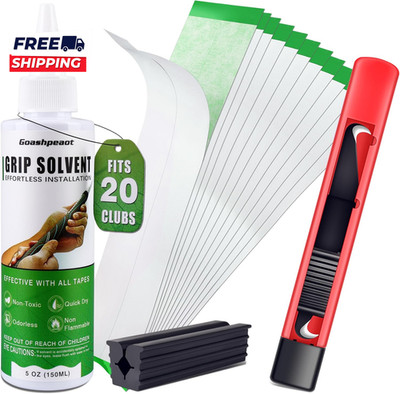 Regripping Fits 20 Golf Clubs Professional Golf Grip Kit, Inlcudes 5 Oz Solvent
