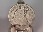 New Listing1854 P SEATED LIBERTY HALF DOLLAR 50c 90% Silver
