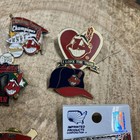 Vintage Cleveland Indians 1990’s Chief Wahoo  Hat Or Lapel Pins Lot Of 9 — photo 3