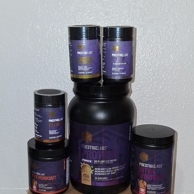 Prestige Labs Protein Powder & Supplement Bundle - over $400 in value