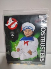 Ghostbusters Stay Puft Marshmallow Infant Halloween Cosplay Costume 3-6 Months