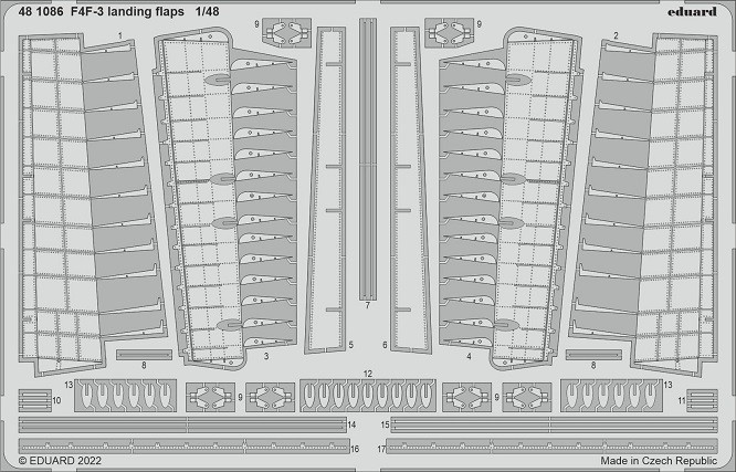 Eduard Accessories 53285 - 1:48 F4F-3 Landing Flaps - New