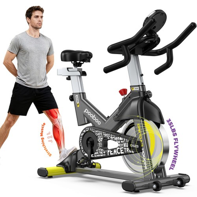 #ad Indoor Exercise Bike Workout Bike Magnetic Resistance Stationary Cycling Bike $197.99