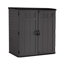 Suncast 6' x 4' Extra Large Vertical Outdoor Shed-Stylish Dark Grey Colo