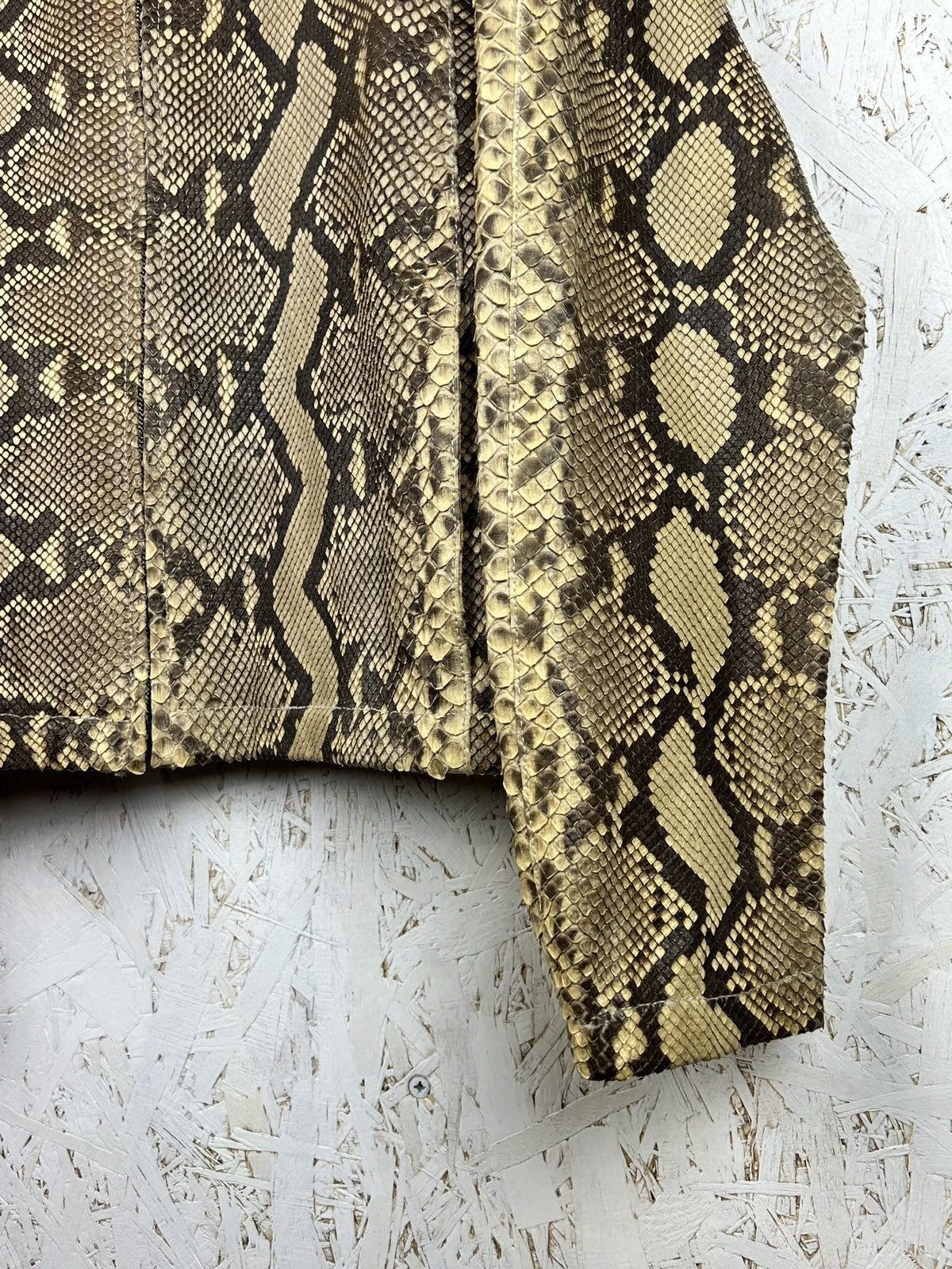 Tom Ford Gucci 2000 Runway Python Leather Jacket … - image 3