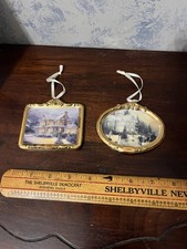 Thomas Kinkade Victorian Christmas 1997 1998 Hallmark Keepsake Ornaments