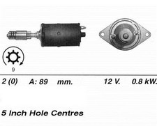 Genuine WAI Starter Motor for Triumph Vitesse 0 1.6 Litre (04/1962-12/1967)