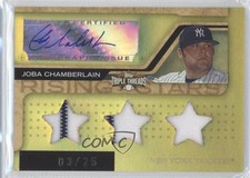 2008 Triple Threads Rising Stars Gold 3/25 Joba Chamberlain (Stars) Auto 2e6