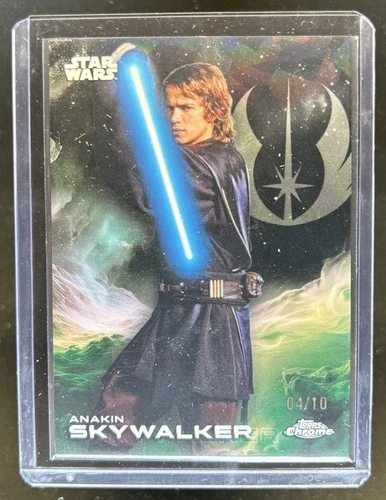 2025 Topps Chrome Star Wars Sapphire Anakin Skywalker Refractor Black #/10