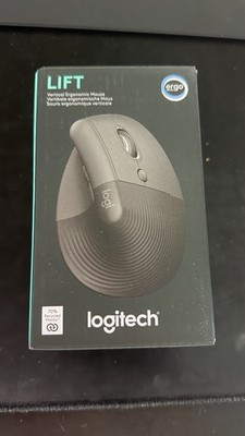 Logitech Lift Kabellose Vertikale Maus Bluetooth + Bolt - Grafit (Rechtshänder)
