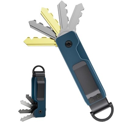 Key Organizer, Compact Key Holder for Keychain, Metal Minimalist Pocket Key C...