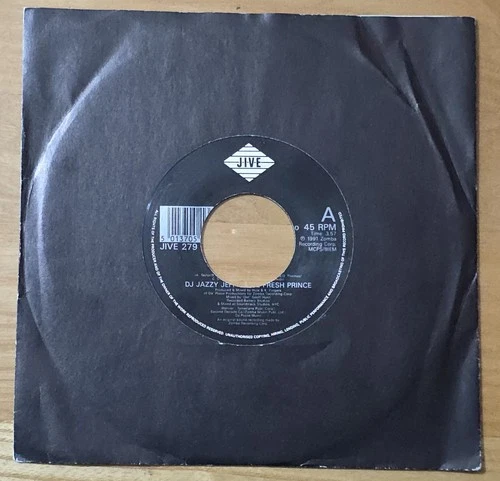 DJ Jazzy Jeff And The Fresh Prince Will Smith Summertime 7" vinyl Jukebox ctr EX