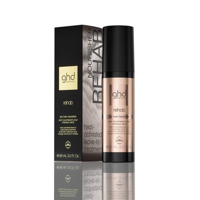 Ghd Rehab Dry Hair Nourisher Heat-Activated Leave-In Treatment Black And Rose