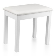 Gator GFW-KEYBENCH-WDWH Traditional Wooden Piano Bench in White
