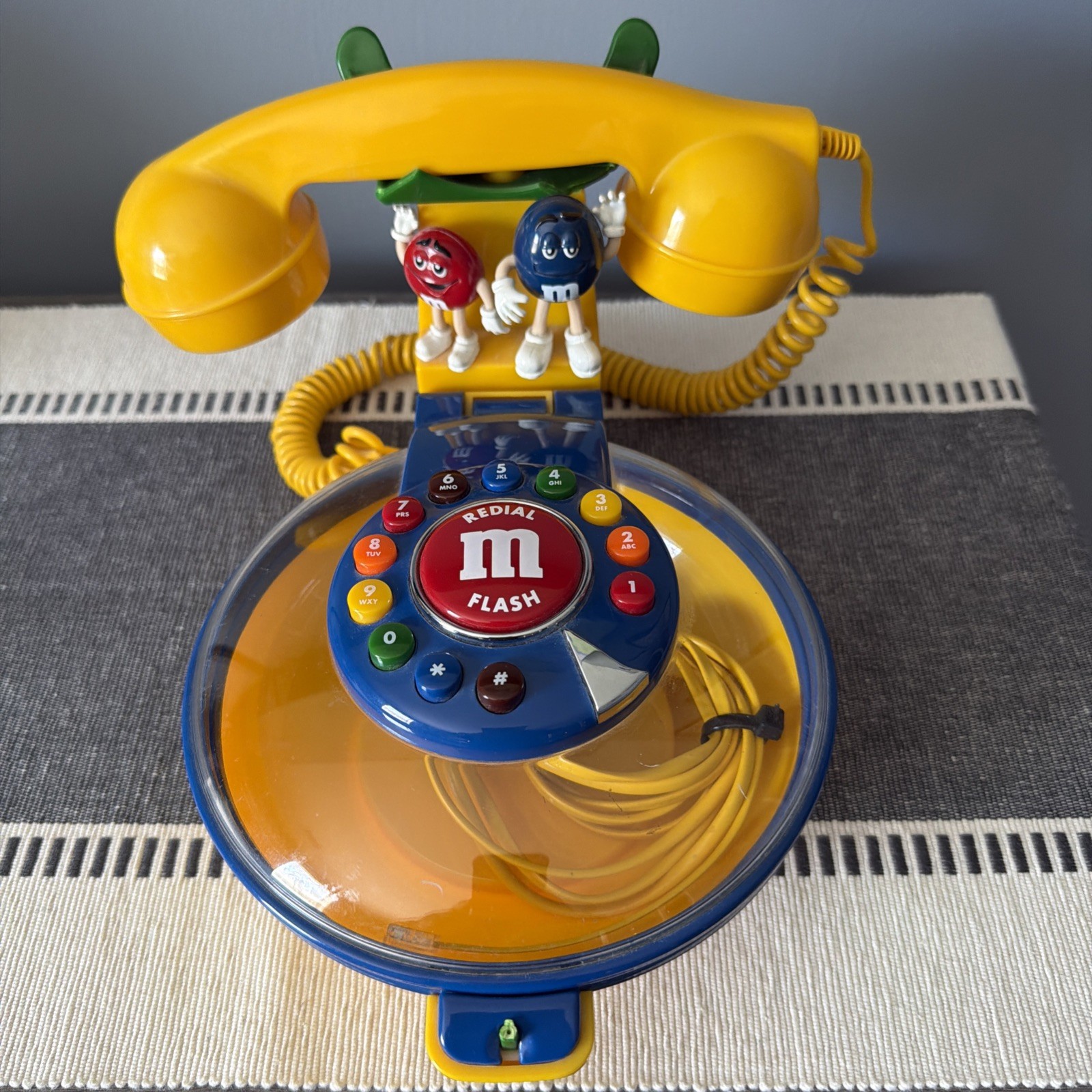 Vintage M&M's Candy Dish Landline Telephone - READ