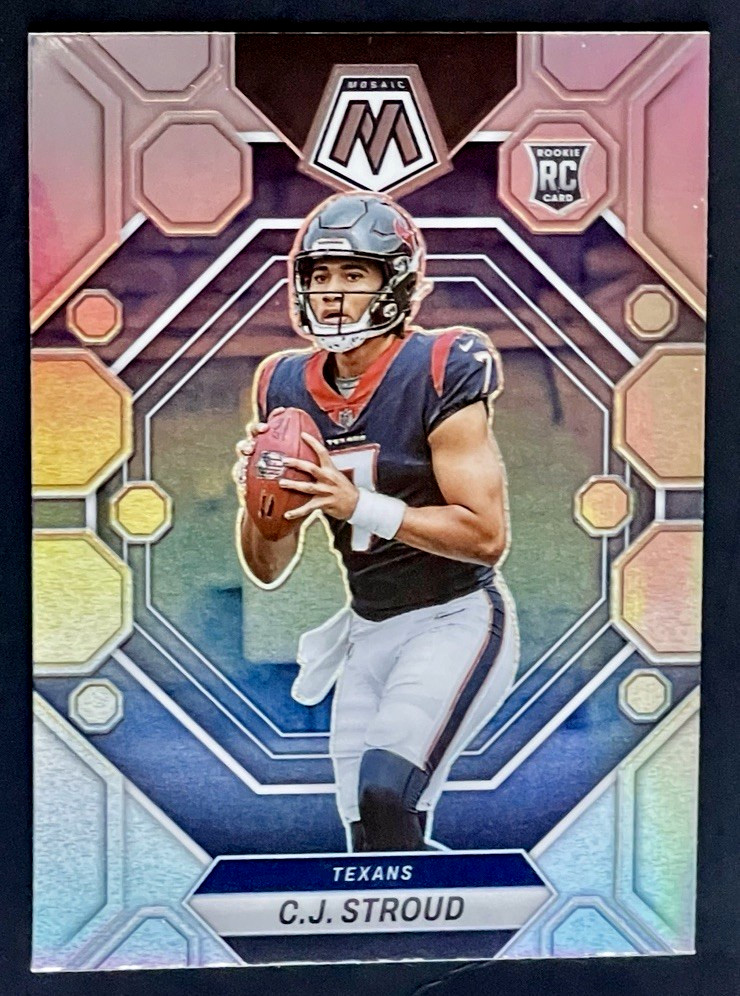 2023 Panini Mosaic C.J. Stroud Rookie Silver Prizm RC #292 Texans