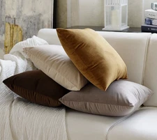 Velvet Cushion Cover Set 4 Pillow Cases Cushion Covers Throw Pillow Covers