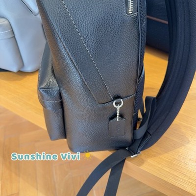 NWT Coach Taylor Backpack In refined Pebble Leather CDX93 Black | eBay