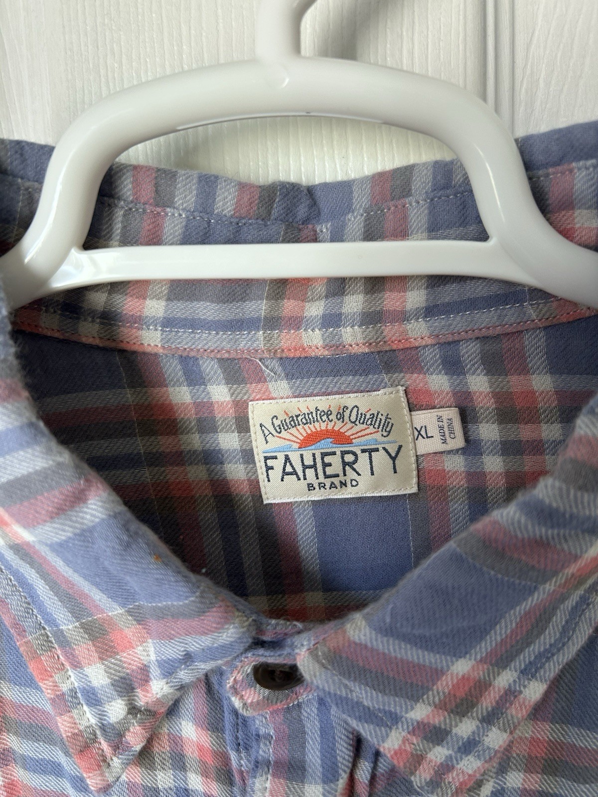 Faherty Soft Cotton Button Up Plaid Lightweight C… - image 2