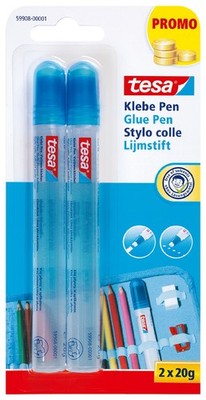 tesa Klebepen ''Glue Pen'' lösemittelfrei zufällige Farbe 2 x 20 g