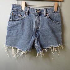 Levi  s High Rise Cutoff Denim Jean ShortsMedium Wash Blue. Women  s 28x3.5  