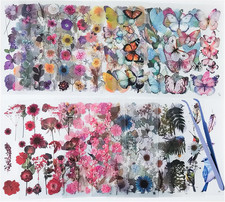 500Pcs Nature Flower Stickers for Scrapbooking, 36 Sheets Scrapbook Supplies Sti
