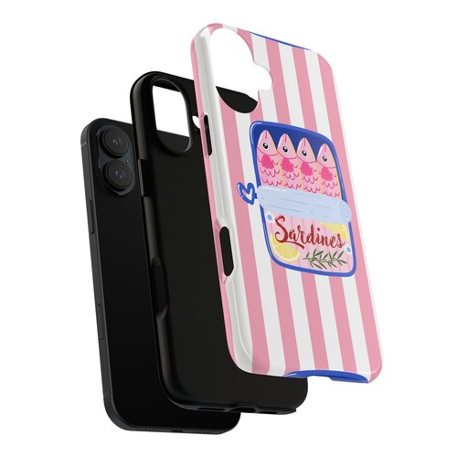 Fun Sardines Phone Case, Quirky Phone Cover, Cute Gift for Food Lovers - 第 34/261 張圖片