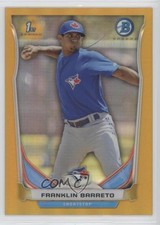 2014 Bowman Prospects Chrome Gold Refractor 29/50 Franklin Barreto #BCP87 0b2