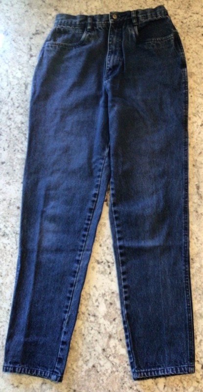 BILL BLASS BLUE JEANS Vintage Sz 10 Easy Fit  Denim Hi Rise Skater Punk Emo Pant
