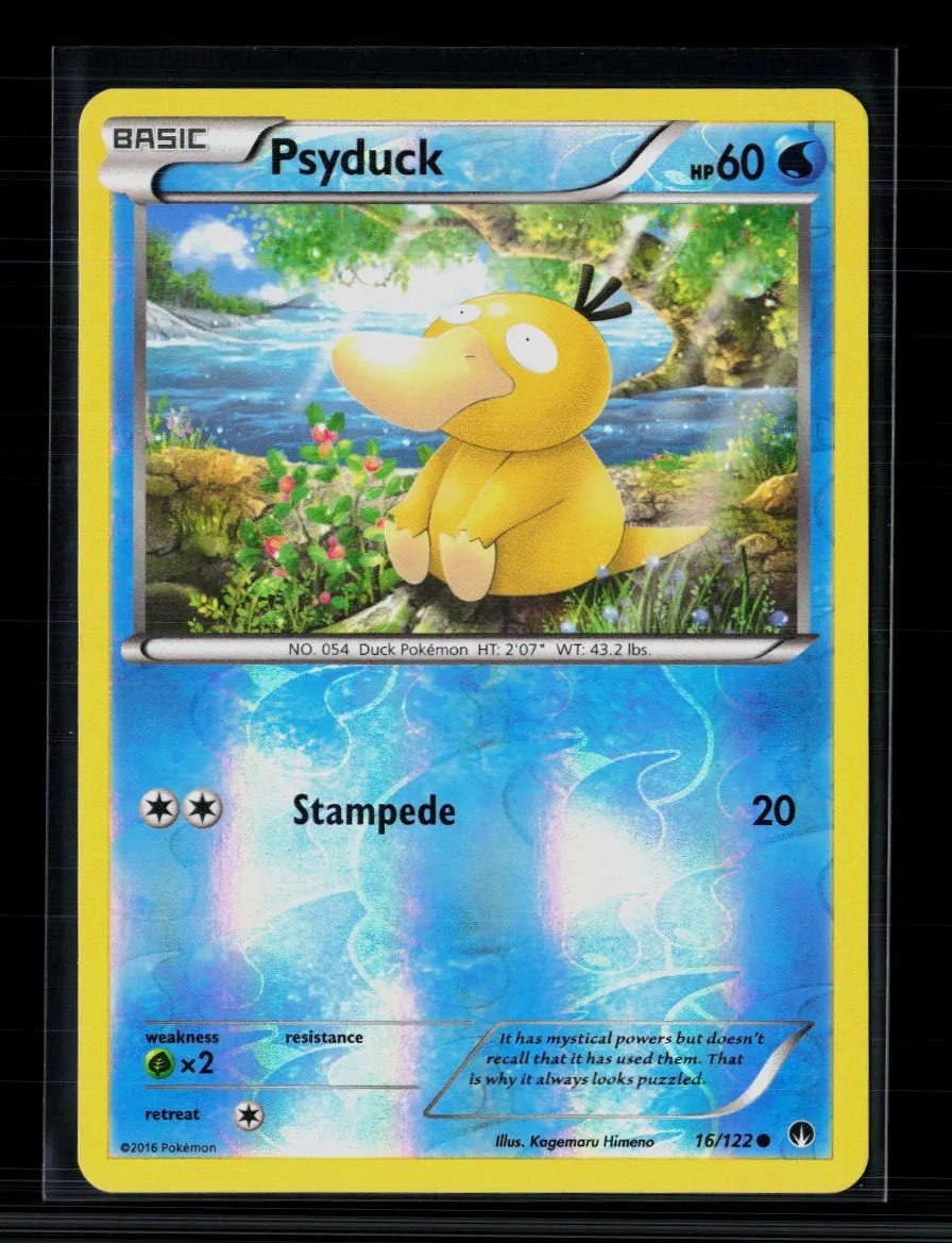 Pokemon 2016 BREAKpoint Psyduck Reverse Holo #16/122