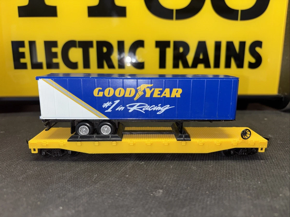 Wagon Flat Car MTH Avec Remorque 40' Florida East Coast - Échelle O - 3 Rails