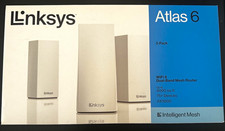 Linksys Atlas 6 WiFi 6 AX3000 Dual-Band Mesh Router, White, 3-Pack