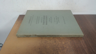 			The Chester Beatty Western manuscripts part II.  Catalogue of thi		