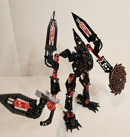 LEGO Bionicle 8978 Glatorian Skrall, Complete Figure Canister & Manual No Ball 