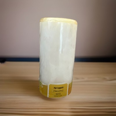 new pier 1 imports pineapple basil 3x6 in scented candle Discontinued