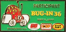 BUG-IN 36 Event Dash Plaque - VW, Volkswagen, Car Show, Drag Racing, Cal-Look