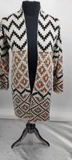 Dreamers by Debut Long Duster Sweater Women LG Southwest Cowgirl West Boho