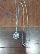 Original Loquet of London Midi white gold locket with charmd