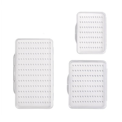 Clear Grip Transparent Lid Waterproof Fly Fishing Bait Hook Box Multiple Sizes