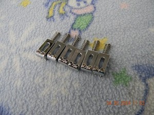 Import Bridge Saddles for Strats/Teles with Intonation Screws and Springs, Nice