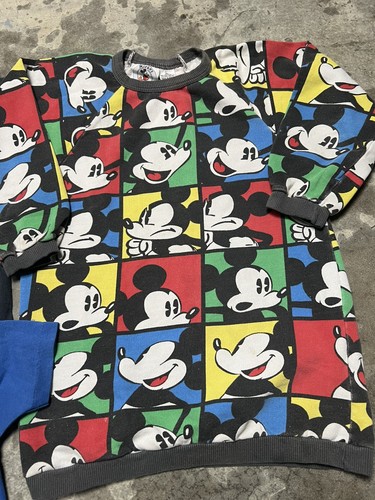Vintage Mickey Mouse Shirt Youth Kids 90s Lot Of 2 Shirts And A Sweatshirt - Picture 5 of 9