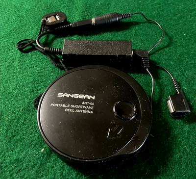 Sangean ANT-60 Short Wave Antenna (Roll-Up / Wind-Up) Radio Antenna With Adapter