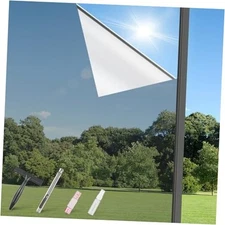  One Way Privacy Window Film, Heat Control 35.4 Inch x 13.1 Feet Mirror Silver