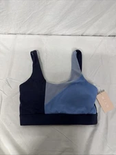 Wilo The Label Colorblock Blue  Sports Bra Women Size S