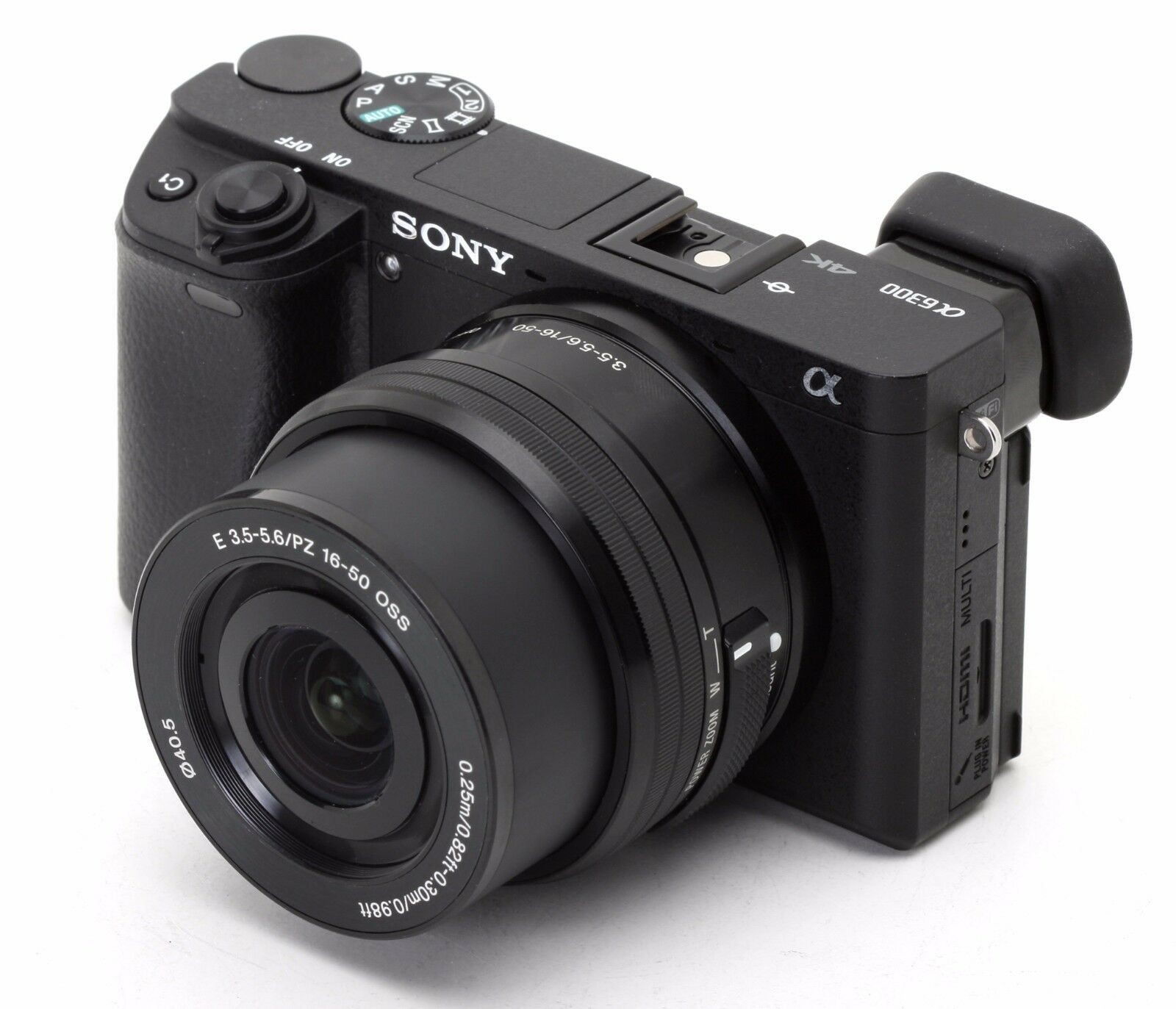 Sony Alpha A6300 24.2MP Mirrorless Camera with 16-50mm Lens - Black