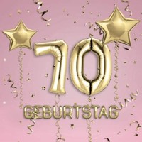 GäStebuch 70. Geburtstag 21X21 Cm FüR GlüCkwüNsche Und GrüßE, 100 Seiten