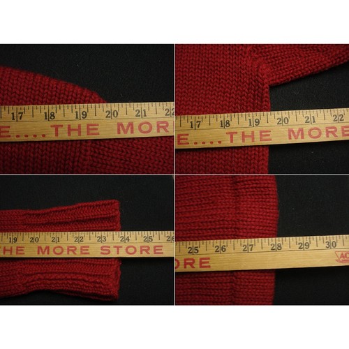 Fits M Vintage Shawl Collar Knit Long Cardigan Sweater Jacket 10s 20s 30s - Afbeelding 7 van 7