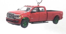 Christmas Ornament for 2022 Ram 2500 Laramie Red LT Ed Green Wheels
