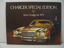 1975 Dodge Charger Special Edition Car Dealer Sales Brochure Catalog